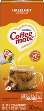 Nestle Liquid Coffee Creamer Singles Hazelnut 50 Ct Box