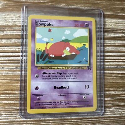 Pokémon Card Slowpoke 67/82 Unlimited Team Rocket LP-MP | eBay