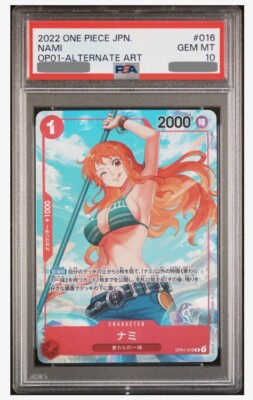 PSA 10 ONE PIECE Card Game Nami OP01-016 R Rare Romance Dawn PSA 10 ONE PIECE Card Game Nami OP01-016 R Rare Romance Dawn