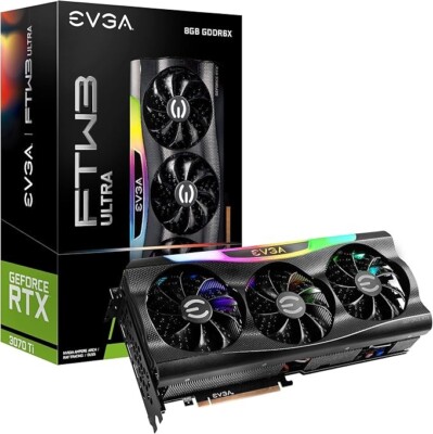 EVGA GeForce RTX 3070 Ti FTW3 ULTRA GAMING 8GB GDDR6X Graphics Card...