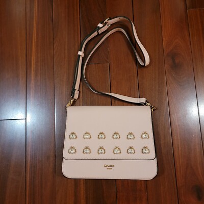 NWOT Dune London Pink Crossbody Handbag with Gold Pearl