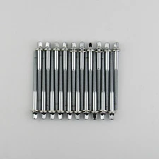 20 New Drum Tension Rods 75mm(2 15/16") Chrome with Washers Drum Part 
