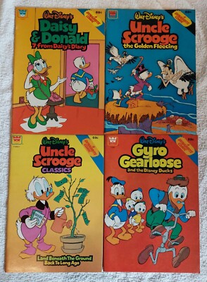 8x Walt Disney s Whitman Dynabrite Daisy Donald Uncle Scrooge Gyro Gearloose
