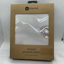 4moms - Breeze Cotton Playard Sheet - White Print