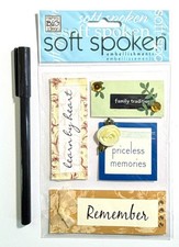 Family Stickers Scrapbooking Card Journal Planner Soft Spoken