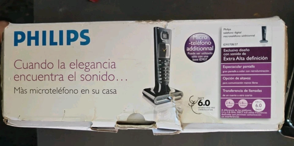 Цифровой телефон Philips ID9370B/37 работает на 6000 МГц, поэтому нет помех - Изображение 2 из 3