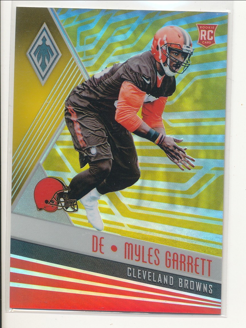 2017 Panini Phoenix - Rookies Myles Garrett #141 Yellow 12/75 (RC)