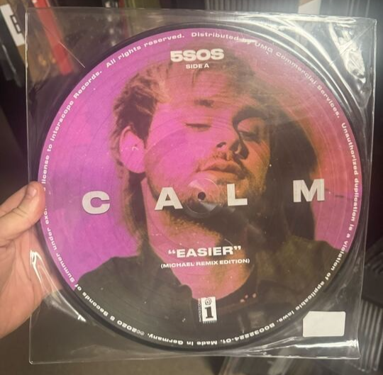 5SOS ‎– Calm (MICHAEL Clifford REMIX PICTURE DISC) 5 seconds of summer vinyl