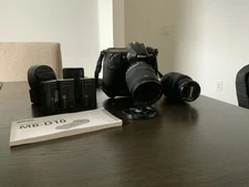 Nikon D5000 DSLR Camera Bundle w/ Sigma 18-250mm Lens, Extra Nikon Lens, Batteri