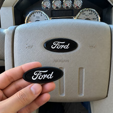 2.5 Ford Steering Wheel Black White Emblem For F150 Expedition Ranger Taurus