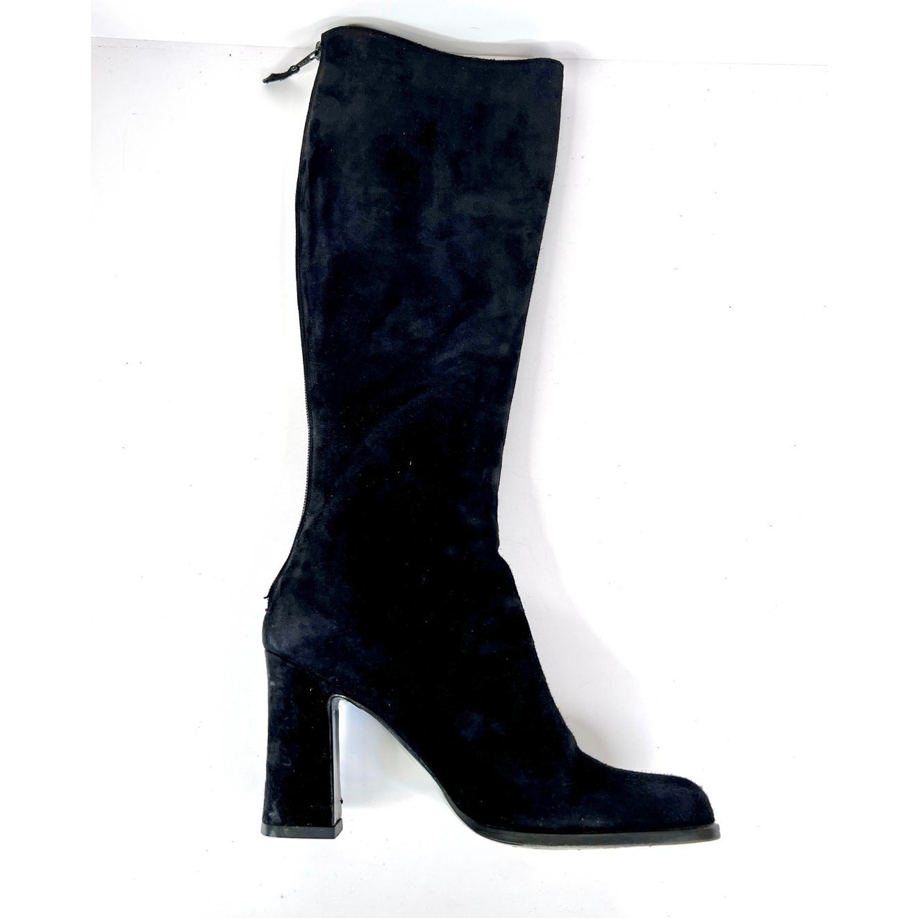 Stivali al ginocchio neri scamosciati Yves Saint Laurent taglia 7M