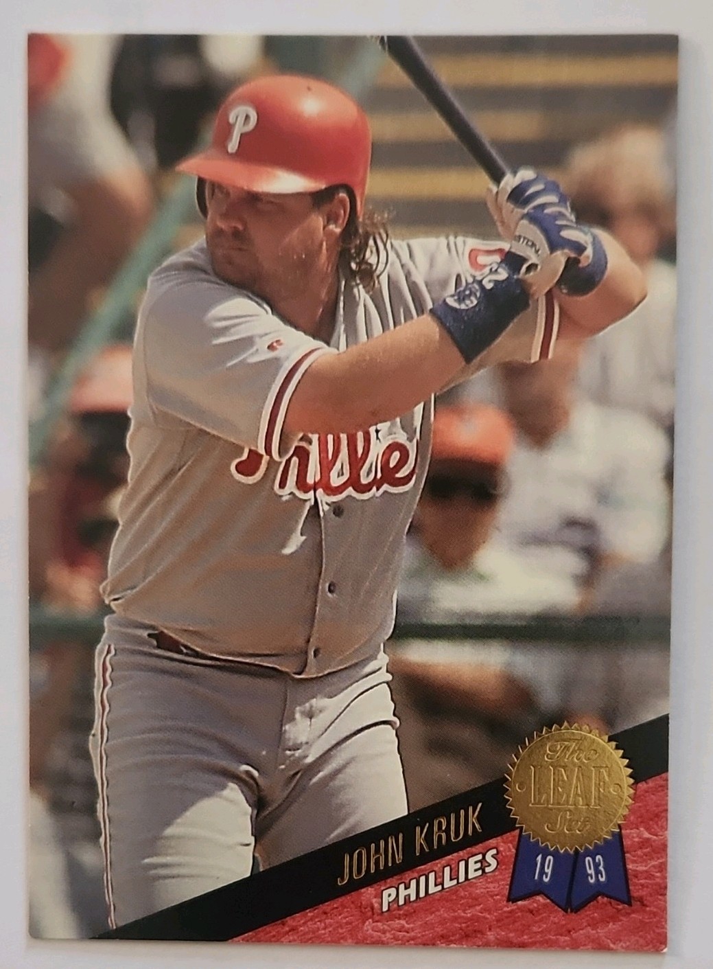 John Kruk #366 Baseball Cards 1993 Leaf trading card — raw and PSA graded price guide