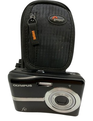 Olympus FE-25 10.0MP Digital Camera Digicam Compact y2k 2000s Black WORKS Tested