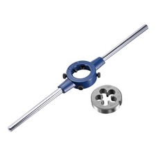 Round Die Stock Handle Wrench Set 1/2-20UNF Threading Die and 38mm Die Holder