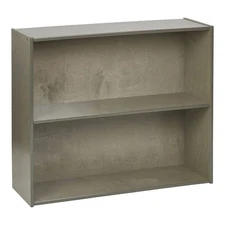 Streamline 2-Shelf Storage Cabinet, 30in, Kid's Bookshelf, Grey Wash