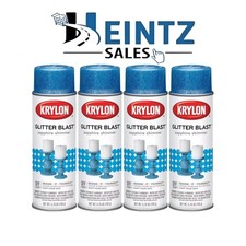 KRYLON 3814 -- Glitter Blast Sapphire Shimmer 5.75 oz 4 Pack