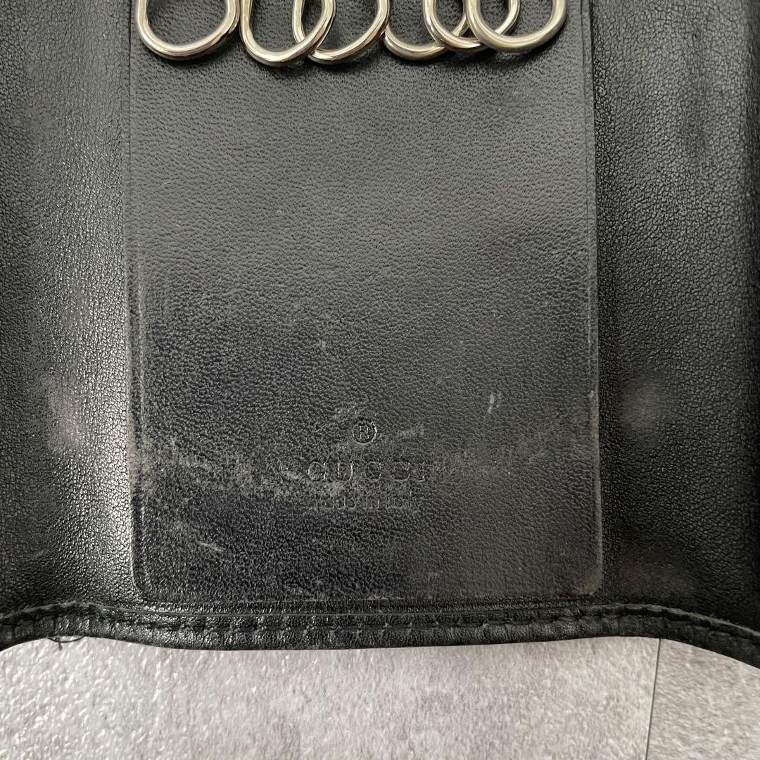Gucci Key Case Black Gg Pattern Interlocking - image 8
