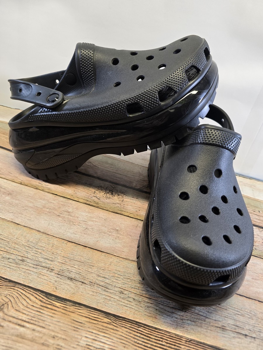 Crocs Mega Crush Clog Black - Unisex M8 W10 | eBay