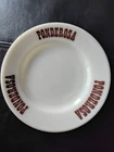 VINTAGE PYREX MILK GLASS 6.25" PLATE PONDEROSA STEAK HOUSE RESTAURANT WARE