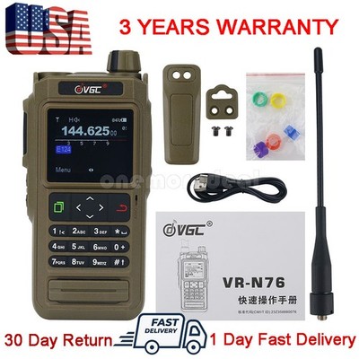 VR-N76 Portable Walkie Talkie UV Dualband IP67 Radio Bluetooth GPS Positioning