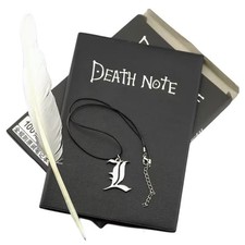 Death Note Book Cosplay Notebook/Feather Pen/Necklace/Bookmark Theme Anime