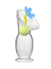 Haakaa Gen 2 Silicone Manual Breast Pump with Suction Base and Blue Stopper 4 oz