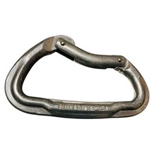 Black Diamond Vintage D-Shaped Carabiner Old Logo Made in USA Used