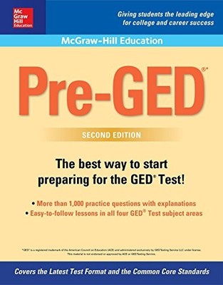 MCGRAW-HILL EDUCATION PRE-GED, SECOND EDITION *Excellent Condition*