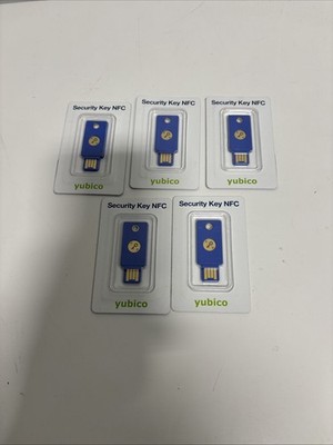 (5pc) Yubico Security Key NFC, Two Factor Authentication USB