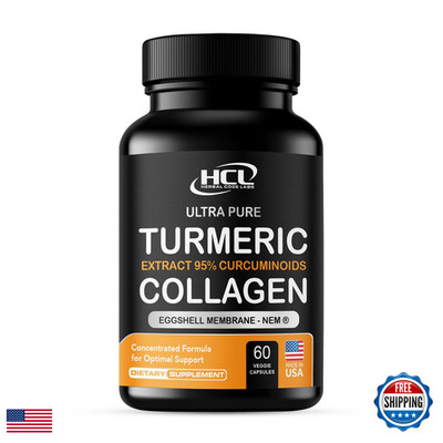 Hcl Herbal Code Labs Turmeric Curcumin 95 Extract Collagen Capsules - Nem