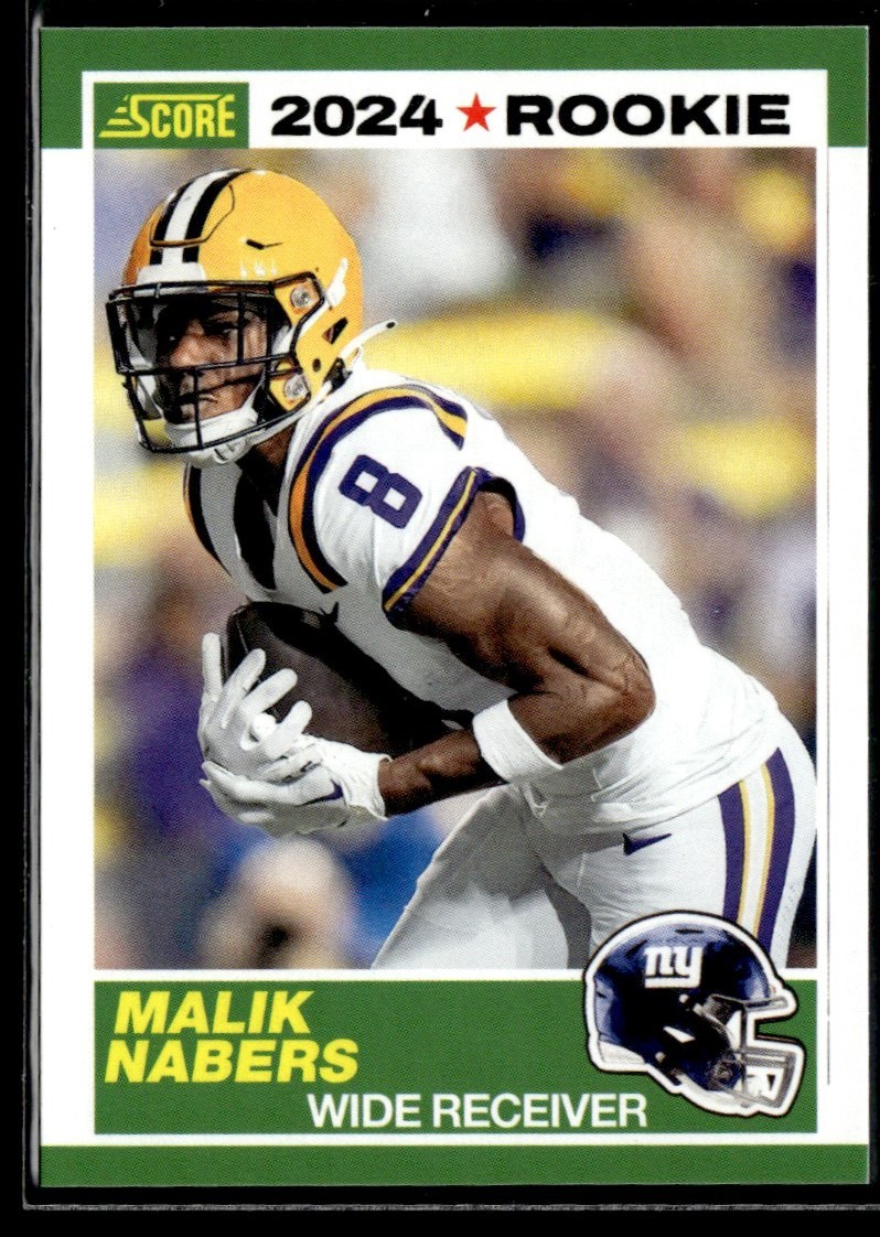 2024 Score Protential Malik Nabers RC New York Giants #4