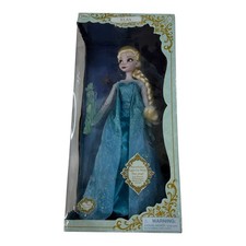 Disney Store Frozen Elsa 17 Inch Singing Doll and Snowflakes Light Up