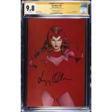 Product Image: Avengers #56 "Negative Space" variant__CGC 9.8 SS__Signed by Elizabeth Olsen