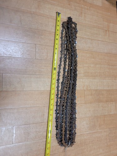 USED CHAINSAW CHAIN LOT OF 18 DIFF SIZES 10 POUNDS