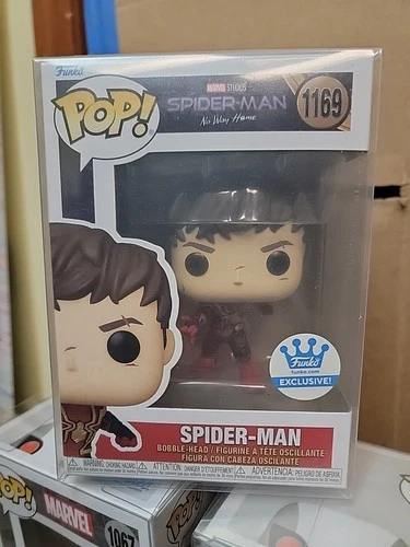 Funko Pop Marvel Spiderman No Way Home Spiderman Unmasked #1169 Funko EXCLUSIVE