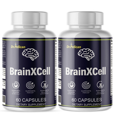 BrainXCell- Brain Support - 2 Bottles - 120 Capsules