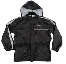 Nelson-Rigg Solo Storm Jacket - Black - 2X-Large SSJ-BLACK Waterproof Hooded