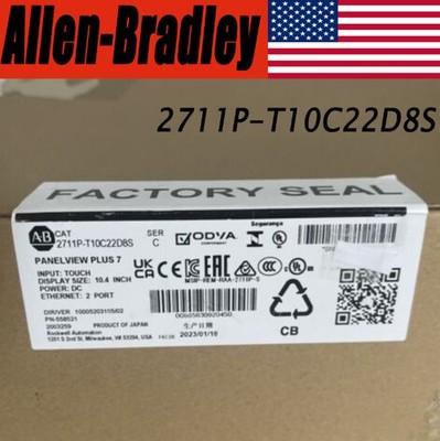 1PC NEW 2711P-T10C22D8S AB PanelView Plus 7 Color Touch 10 FREE SHIP PLC 1PC US
