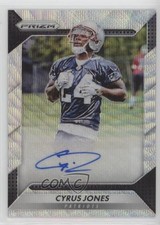 2016 Panini Prizm Rookie Blue Wave 95/149 Cyrus Jones #RA-CJN Auto 4k8