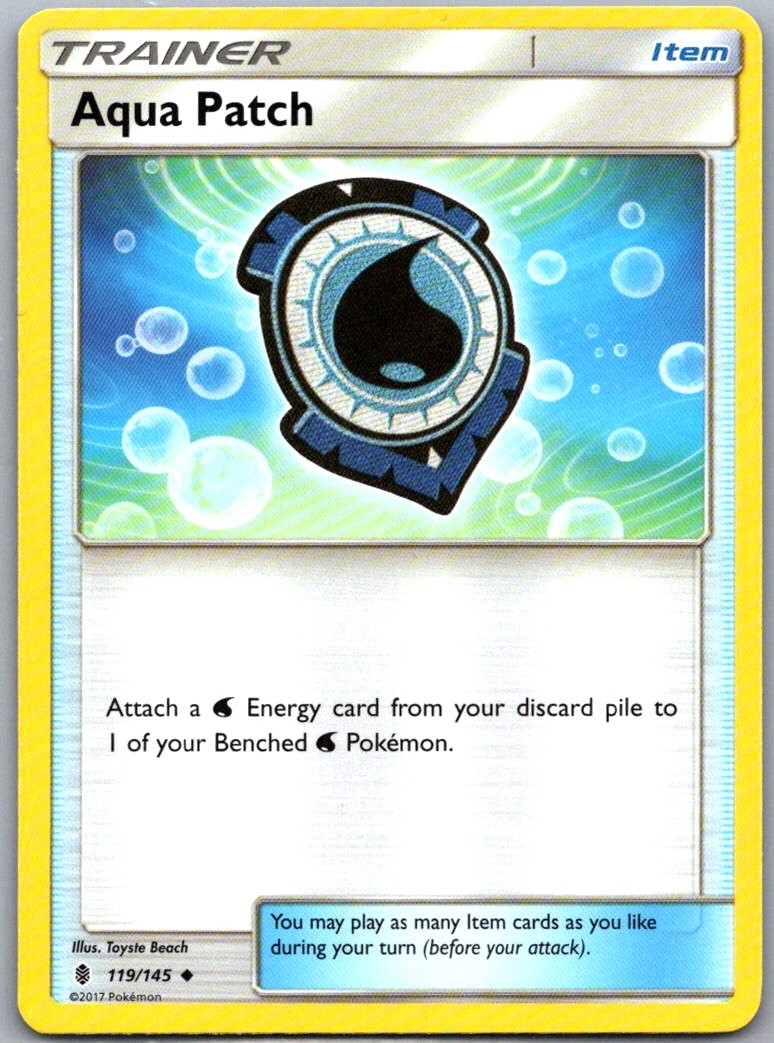 Aqua Patch 119/145 SM - Guardians Rising Uncommon -NM