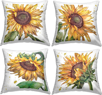 Modern Farmhouse Sunflowers Throw Pillow by Studio 731 - Levison Designs