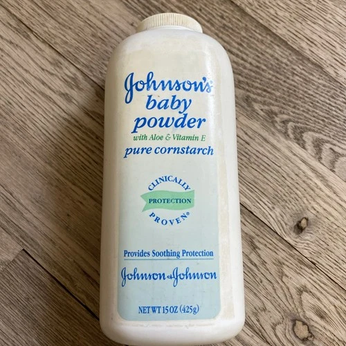 Johnson’s Baby Powder Aloe & Vitamin E Pure Cornstarch 15oz - at least 50% full