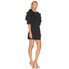 Rhode Varja Dress NEW Black Mini Puff Sleeve Size XXS NWT $475 Revolve