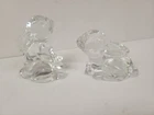 Vintage Waterford Glass Rabbit Set