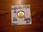 1936 Lincoln Cent Gem BU+ BEAUTY!!!! PQ!!!! LOOOOOOOK!!!!!!