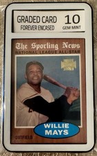 Topps Willie Mays Graded Gem Mint National League All-Star Baseball Card #395