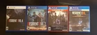 Capcom Resident Evil PS4 & PS5 Game Lot ( RE2, RE4, RE6, RE7)