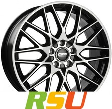 CMS C25 diamond black 7x17" ET40 LK5 100 ML 57.1 Alufelgen 17 Zoll