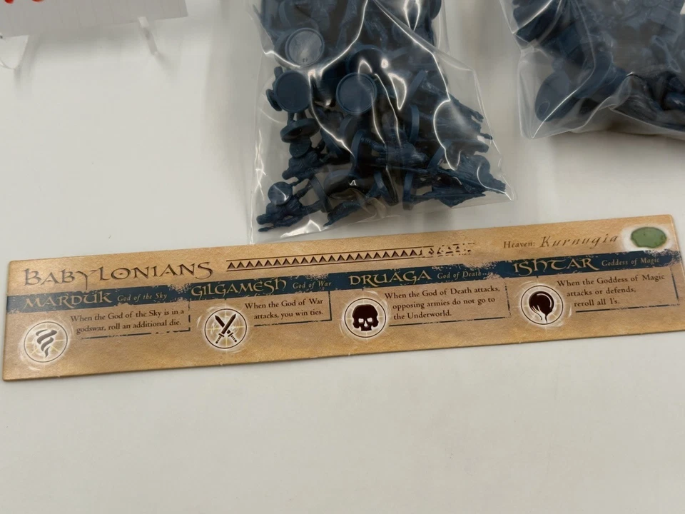 Игра Risk GodStorm Hasbro Avalon Hill 2004 ТОЛЬКО ЗАПЧАСТИ: вавилонские единицы и карты - Изображение 3 из 3