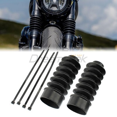 Gabel Abdeckung Faltenbalg Faltenbälge Schock für Harley Sportster Dyna Gummi